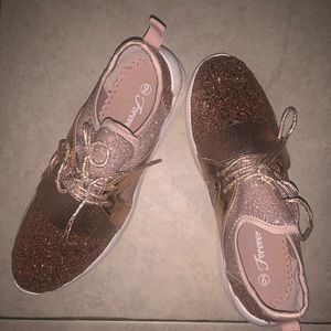 RoseGold Sparkle Sneakers